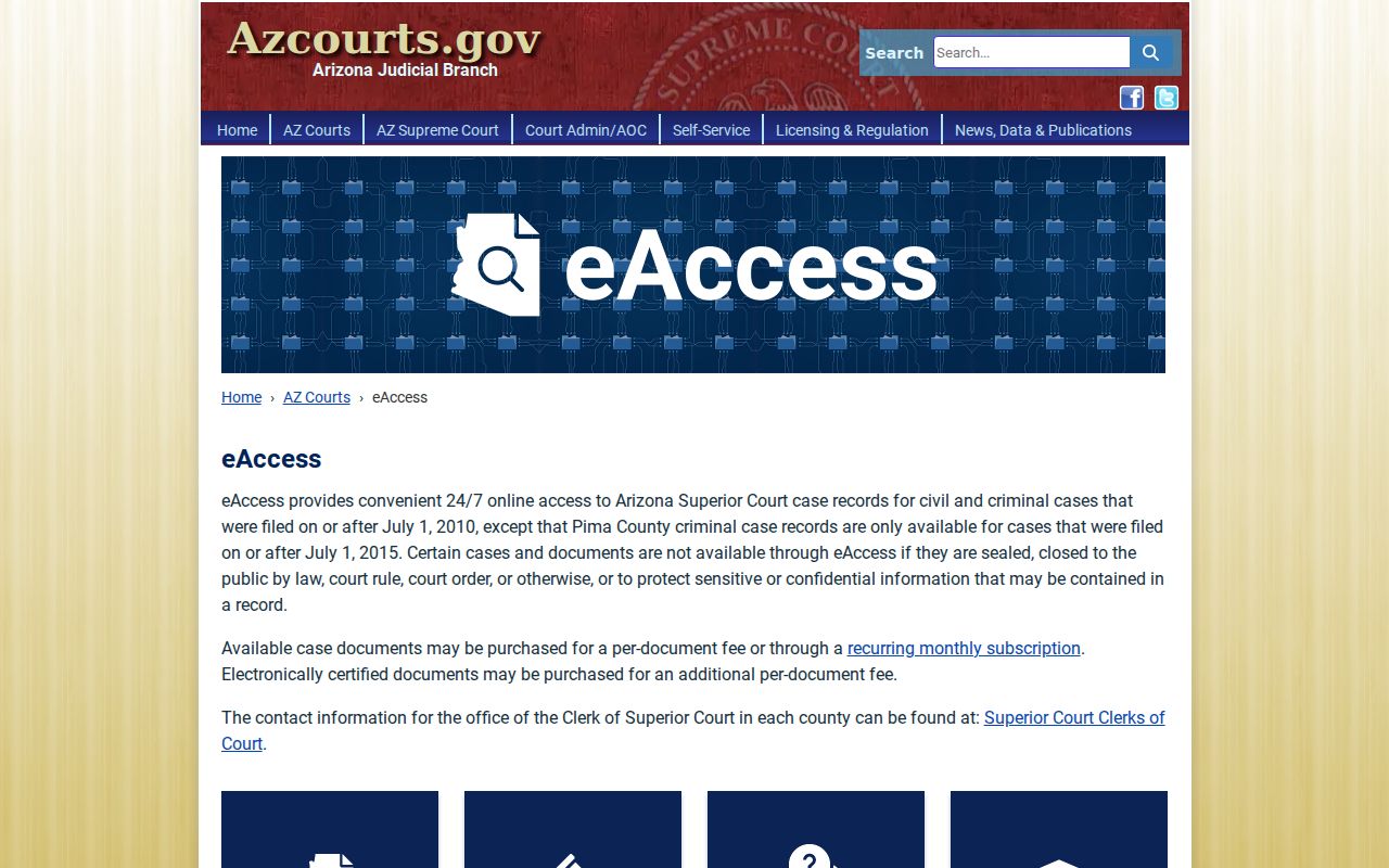 Santa Cruz County case search eAccess overview