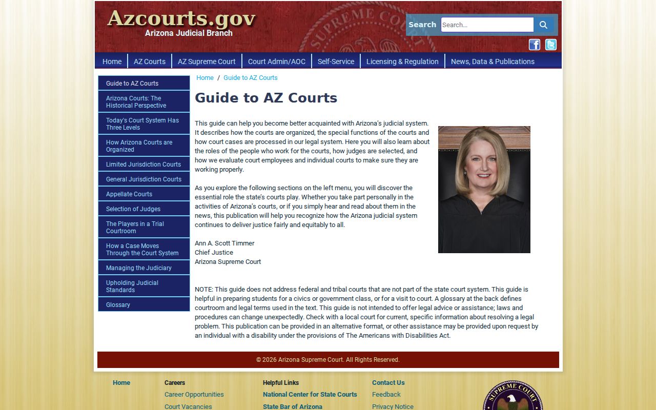 Santa Cruz County court docket guide to Arizona courts