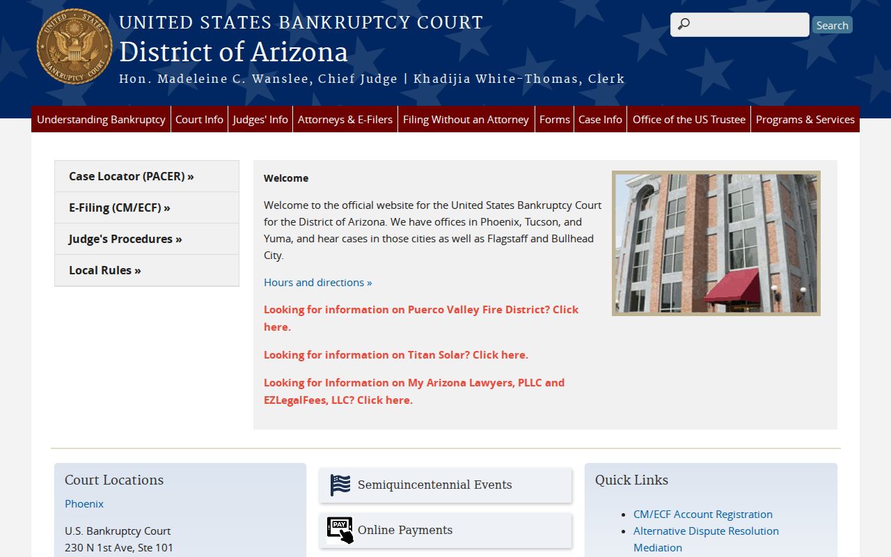 Santa Cruz County court docket federal bankruptcy source